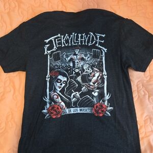 Jekyllhyde Grey T-Shirt Unisex Small Dia De Los Muertos